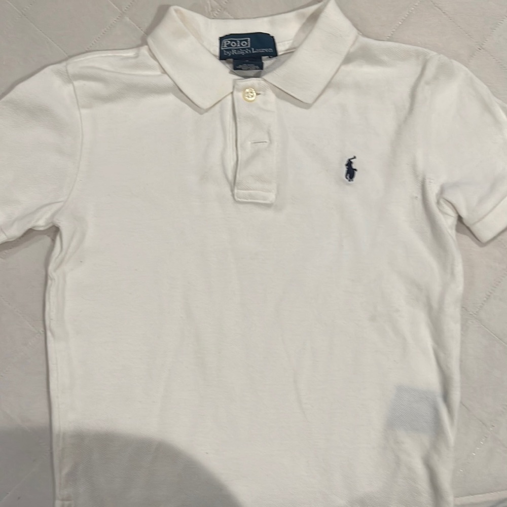 Polo white collared shirt
